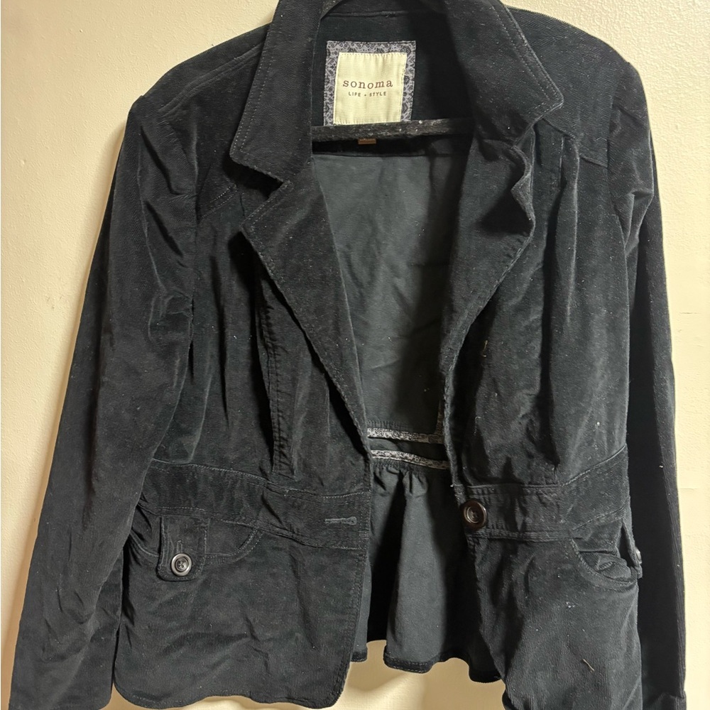 Sonoma Women's black corduroy Jacket